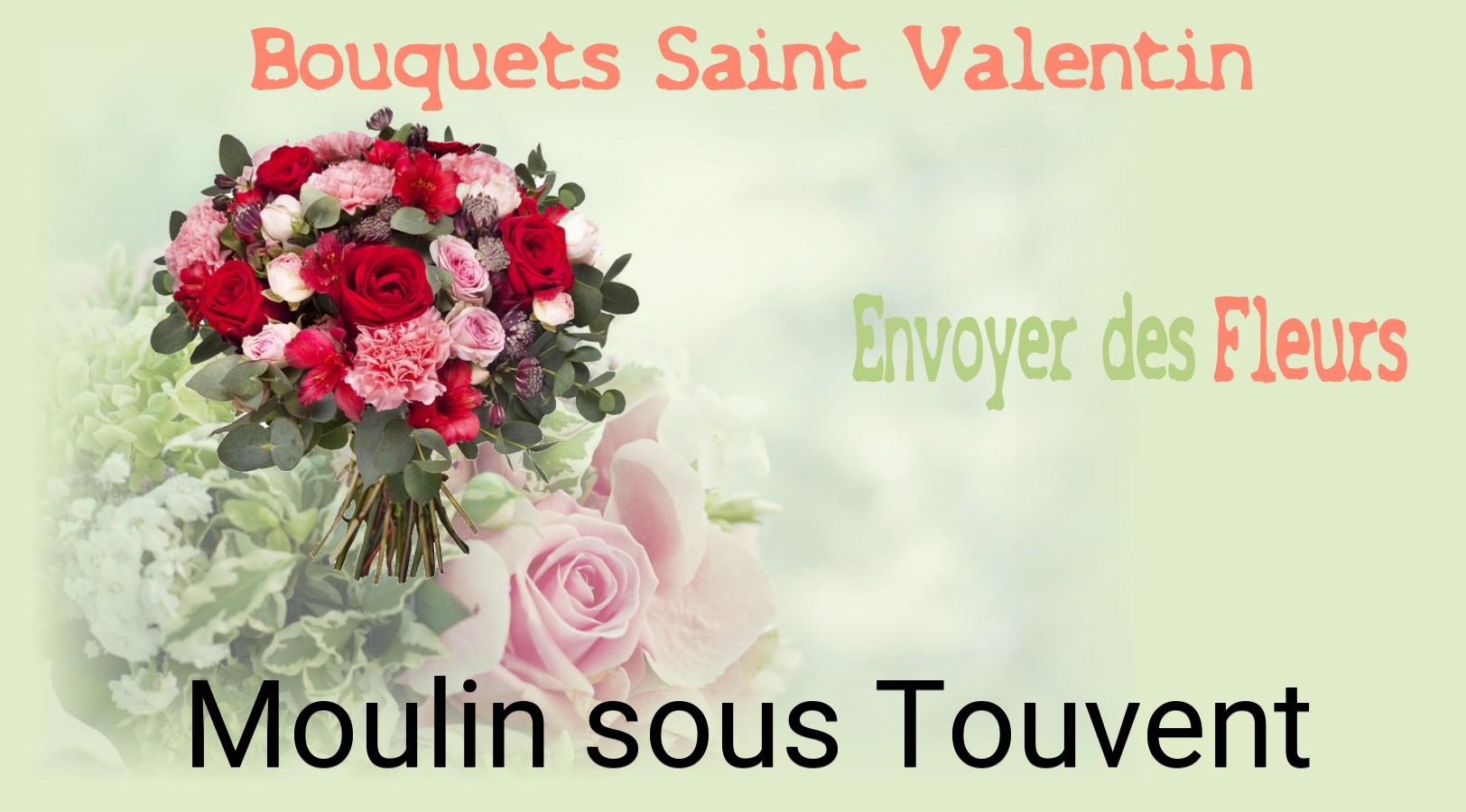 Roses de Saint-Valentin livrées à Moulin-sous-Touvent